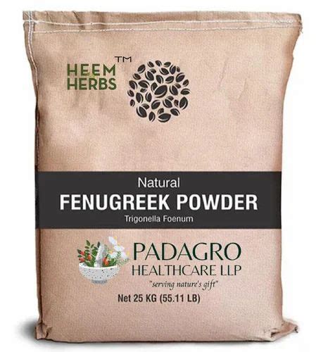 Natural Fenugreek Powder Packaging Type Hdpe Bag Packaging Size