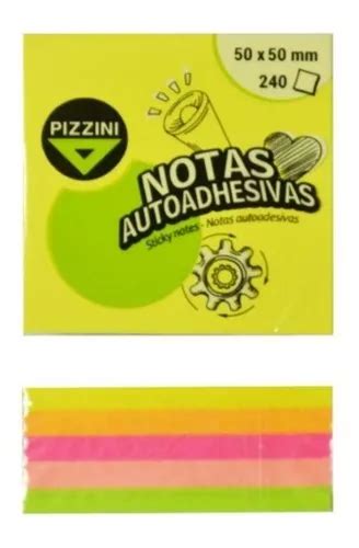 Block Nota Autoadhesiva Pizzini X Mm Taco X Hs Fluo Mercadolivre