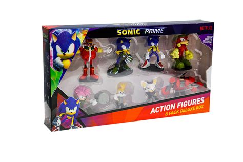 SONIC PRIME Ruchoma Figurka Zestaw 8 Figurek Deluxe Box SONIC