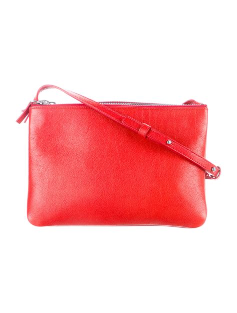 Celine Small Trio Crossbody Bag Red Crossbody Bags Handbags Cel230410 The Realreal