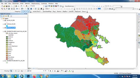 Shapefile Peta Administrasi Kabupaten Konawe Peta Shp Indonesia Hot