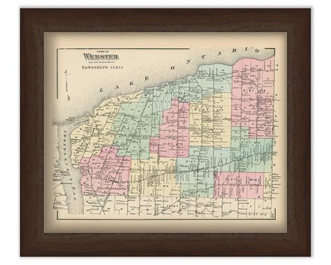 Town of WEBSTER, New York 1872 Map