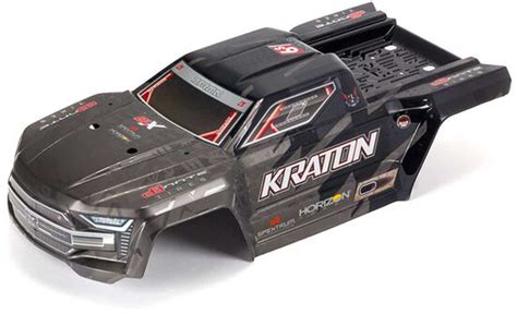 Arrma Kraton Exb Painted Decaled Trimmed Body Black