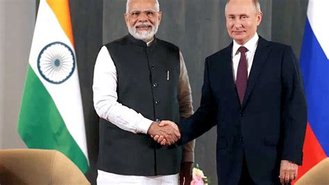 On Sidelines Of Sco Summit Pm Modi Holds Bilateral Talks With Vladimir