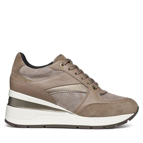 Sneakers Geox D Zosma D La Tc C Grau Eschuhe De