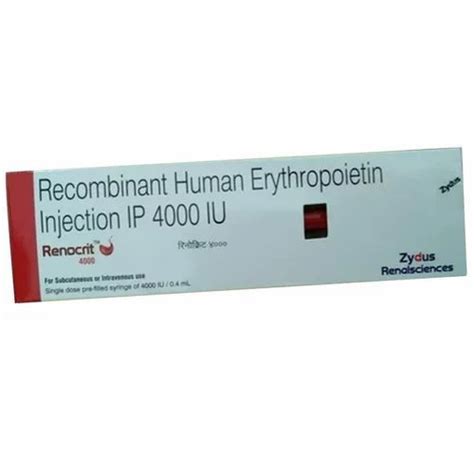 Renocrit 4000 IU Injection At Rs 210 Piece Madurai ID 2851562546262