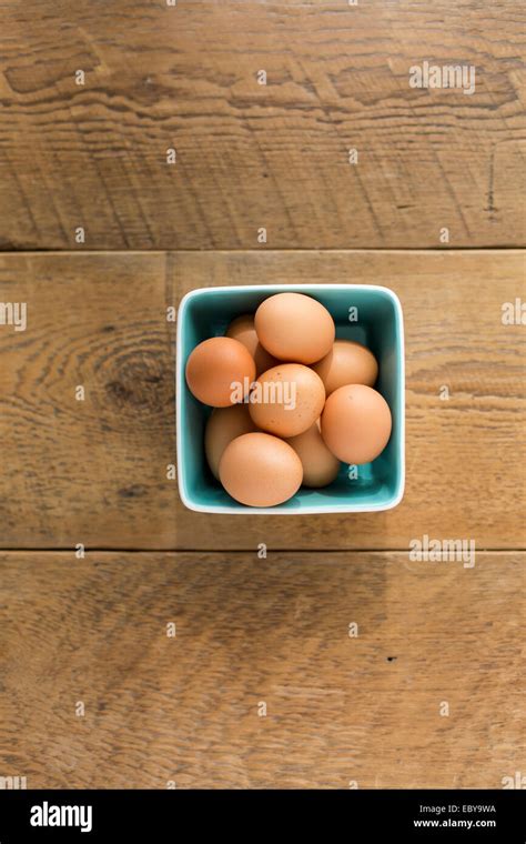 Organic Brown Eggs Stock Photo Alamy