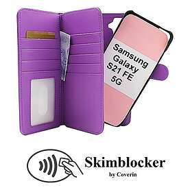 Coverin Skimblocker Xl Magnet Fodral Samsung Galaxy S Fe G Lila