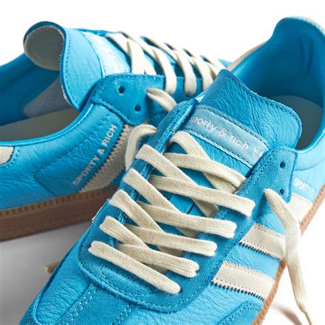 Adidas X Sporty Rich Samba Og Blue Rush Cream White End Launches