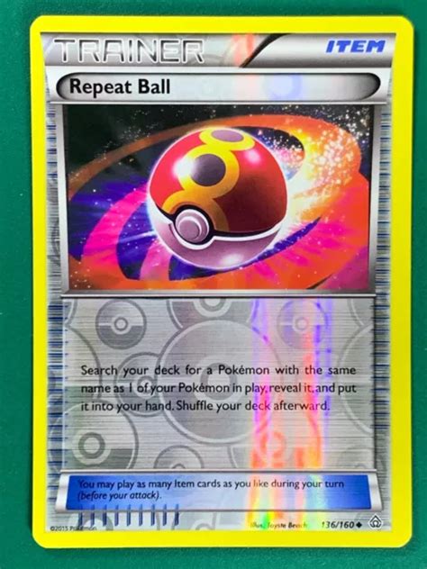 REPEAT BALL 136 160 Peu commun XY Primal Clash Reverse Holo Pokémon EUR