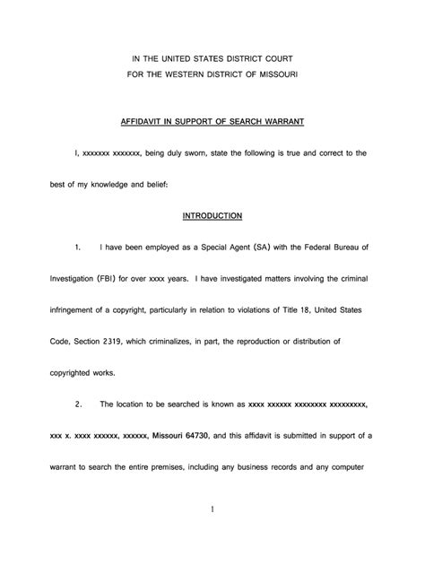 Application And Affidavit For Search Warrantatr Form Fill Out And Sign Printable Pdf Template