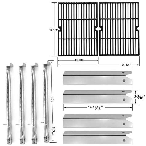 Uniflame Pinehurst Gbc750w Gas Bbq Grill Replacement 4 Stainless Burners 4 Stainless Heat