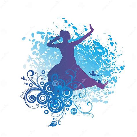 An Indian Woman Dancing Silhouette Stock Vector Illustration Of Indian Pattern 167666373