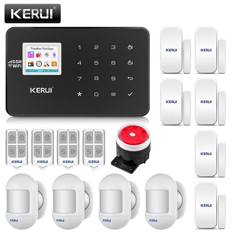 Original Kerui Wifi Gsm Burglar Security Alarm System Sms App Control