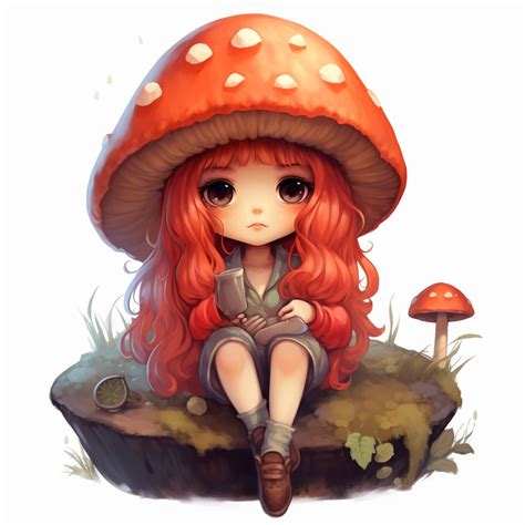 Be Enchanted By Our Chibi Cute Mushroom Drawing Collection