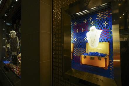 Louis Vuitton Shopfront Christmas Has Officially Editorial Stock Photo