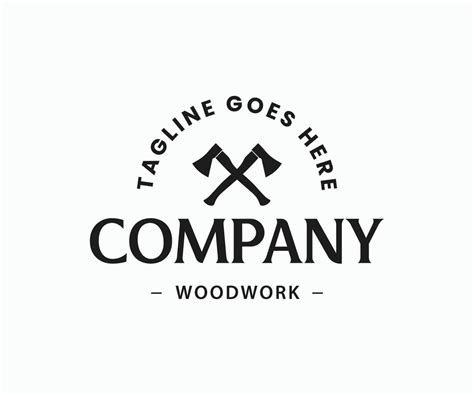 Woodwork, Lumberjack Logo Vector Template 10072515 Vector Art at Vecteezy