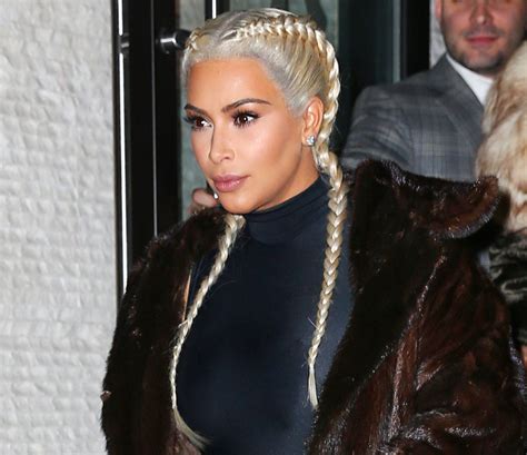 Kim Kardashian Braided Hairstyles