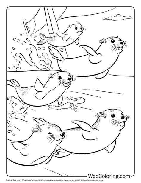 100+ Seal coloring pages (FREE) Printable PDF | Woo Coloring