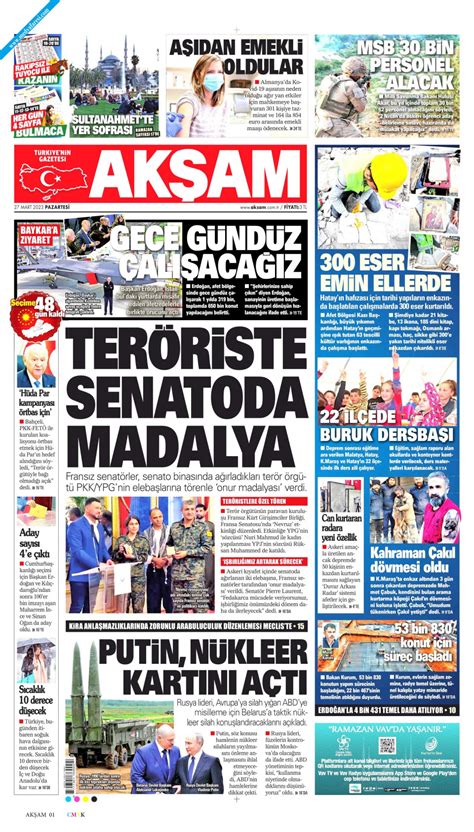 Ak Am Gazetesi Mart Pazartesi