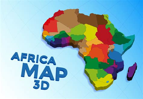 Africa Map Vector Topographic Map Of Usa With States