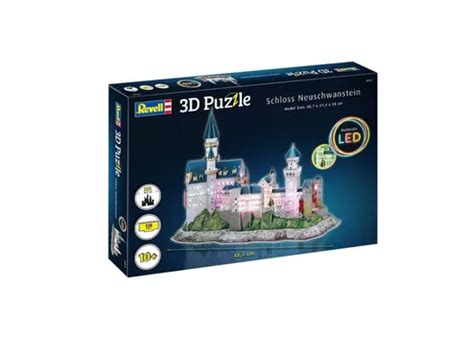 Revell Quebra Cabeça 3d Castelo Neuschwanstein Led 00151