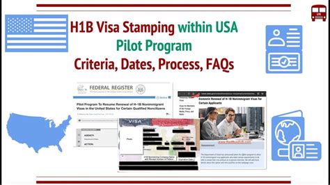 Summary Of The H1B Visa Stamping Within USA Pilot Program Criteria