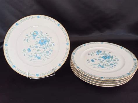 6 ASSIETTES DESSERT Porcelaine De Limoges Filets Bleu Et Or Lot 1 EUR