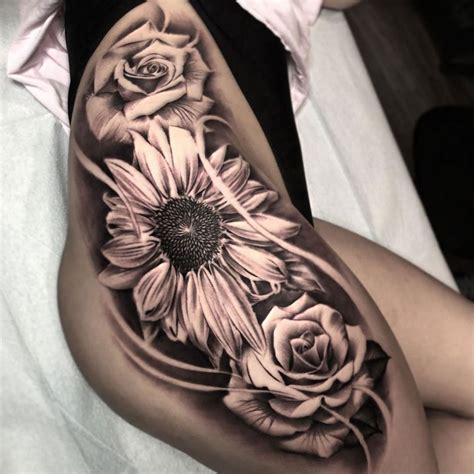 Sunflower And Roses By Mike Cruz An Artist Based In College Station Texas