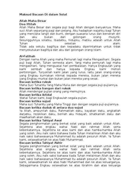 Pdf Maksud Bacaan Di Dalam Solat Pdfslide Net