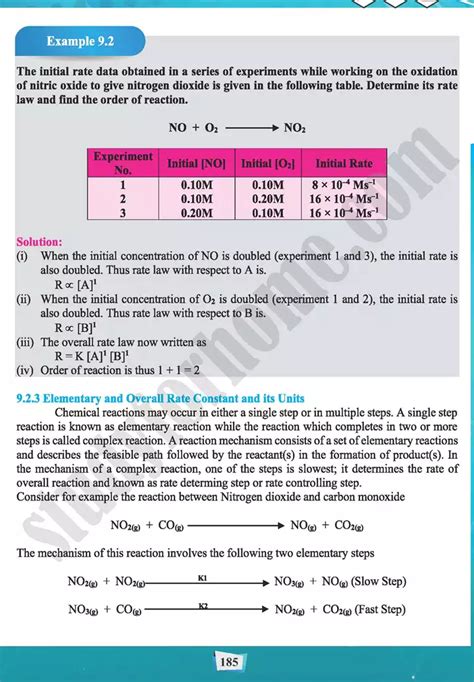 Chemical Kinetics Chapter 9 Chemistry 11th Text Book