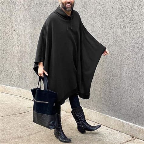 Poncho Noir Homme Poncho Boh Me