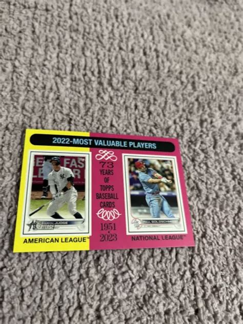 Topps Heritage Baseball Mini Aaron Judge Paul Goldschmidt