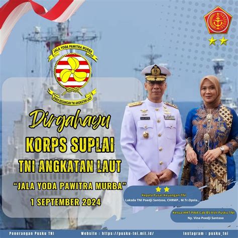 Dirgahayu Korps Suplai Tni Al Pusat Keuangan Tni