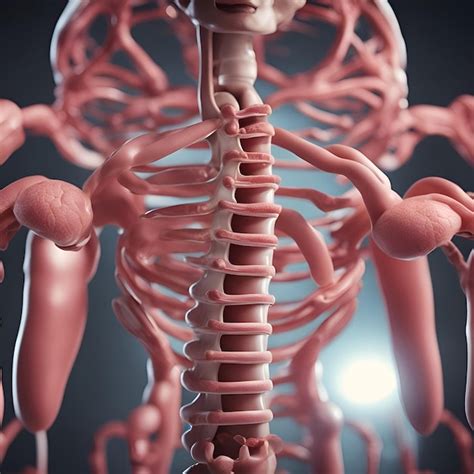 Ilustração 3d Da Anatomia Humana Do Corpo Humano E Do Sistema Circulatório Foto Premium