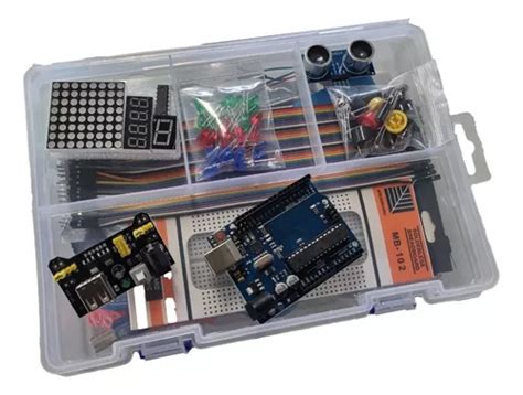 Kit Arduino Basico Principiantes Completo Caja Organizadora