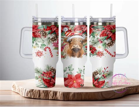 Cow 40 Ounce Tumbler Cow Christmas 30 Ounce Christmas Tumbler Stainless Steel Tumbler