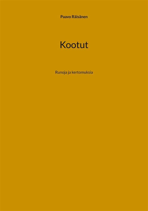 Kootut ebook Paavo Räisänen 9789528064343 Boeken bol