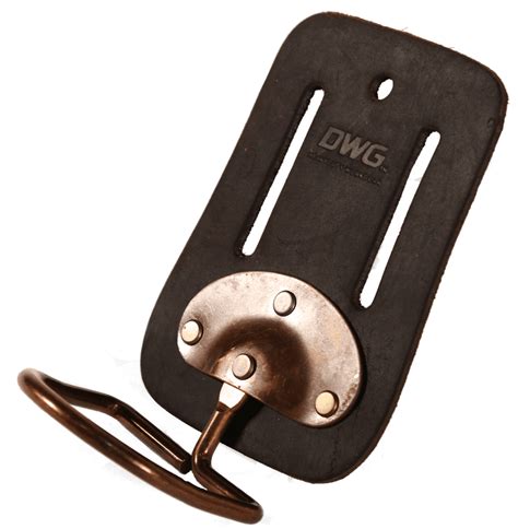 Dwg Dark Brown Oil Tan Leather Swinging Hammer Belt Holder