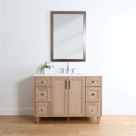 Bridgeport Teodor White Oak Vanity The Vanity Store Canada Oak