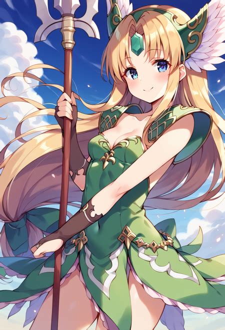 AI Art Model Riesz リース Seiken Densetsu 3 聖剣伝説3 PixAI