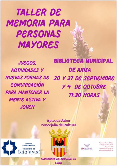 Taller De Memoria Para Personas Mayores