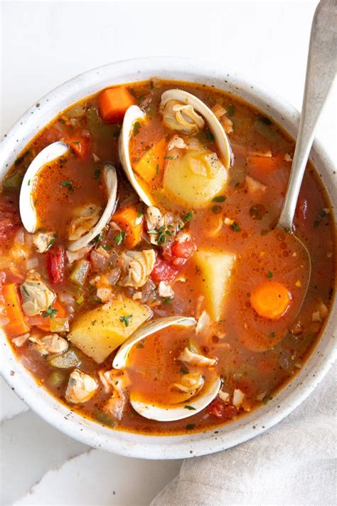 Manhattan Clam Chowder Recipe The Forked Spoon