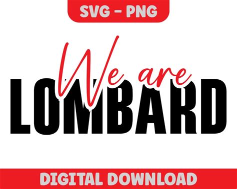 We Are Lombard Mascot Svg, Mascot Sublimation, Digital Cut File, Mascot ...