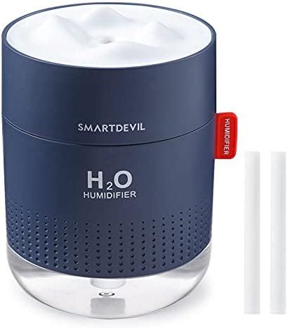 SMARTDEVIL Luftbefeuchter Schlafzimmer 500ml USB Mini Humidifier