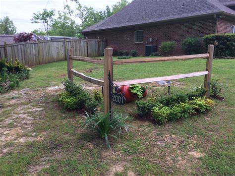 Accent Corner Split Rail Fence Fence Landscaping Privacy Fence