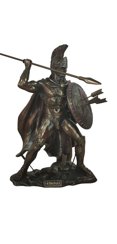 Leonidas Spartan King Statue Cold Cast Bronze and Resin 20 Cm - Etsy