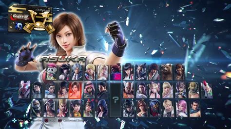 Tekken 7 Character Select With All Cs Themes Youtube