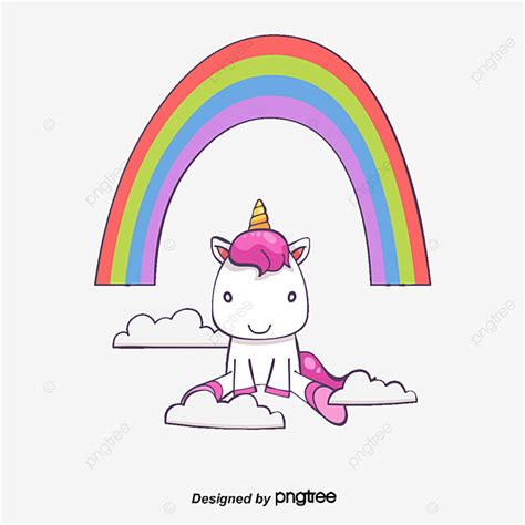 Vectores Arcoiris Unicornio Png Iconos Vectoriales Gratuitos En Svg Psd