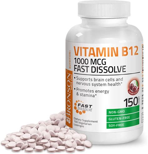 Amazon Bronson Vitamin B Mcg Fast Dissolve Cherry Tablets